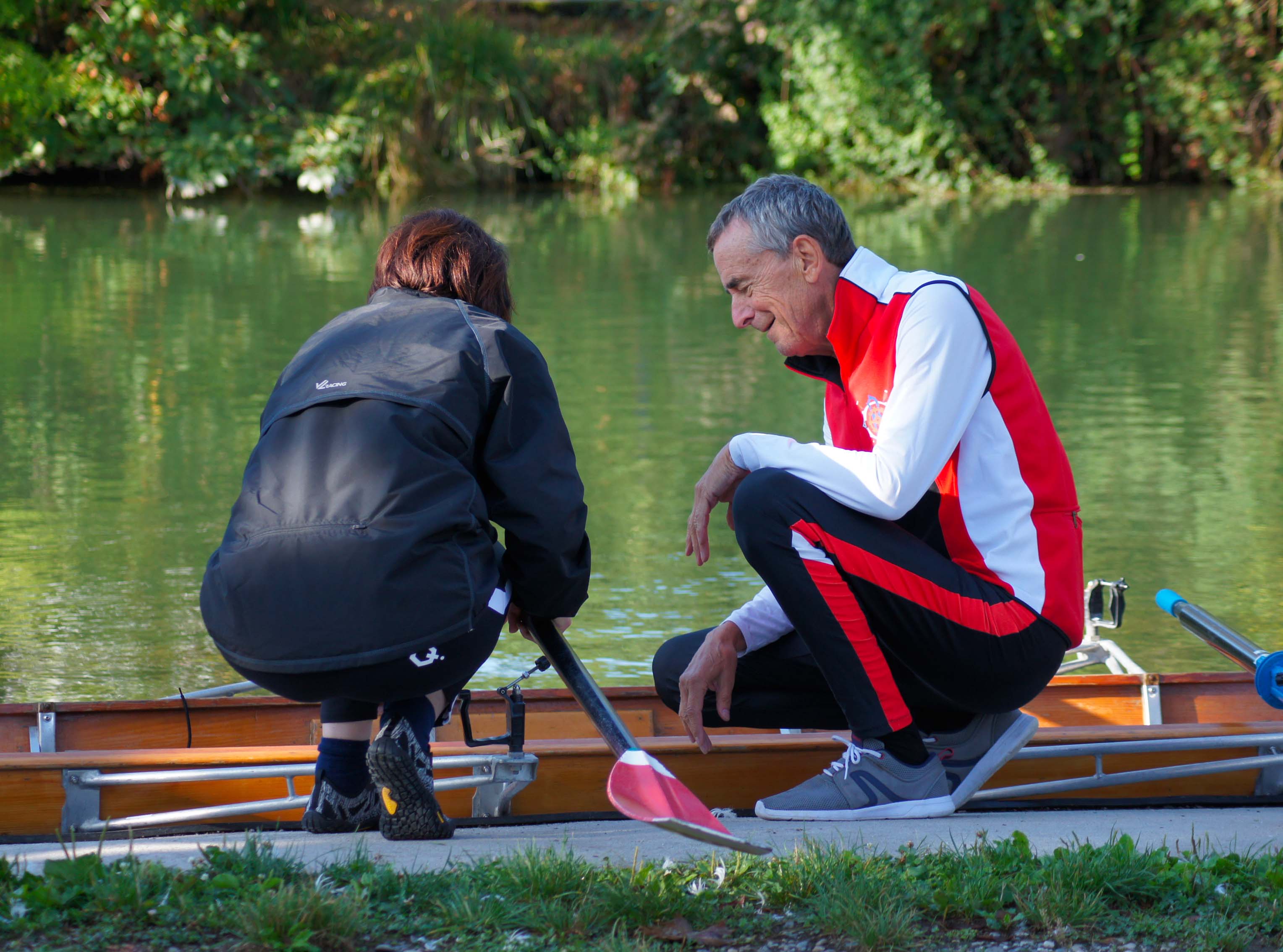 Séance d'initiation à l'aviron avec un initiateur à Mulhouse