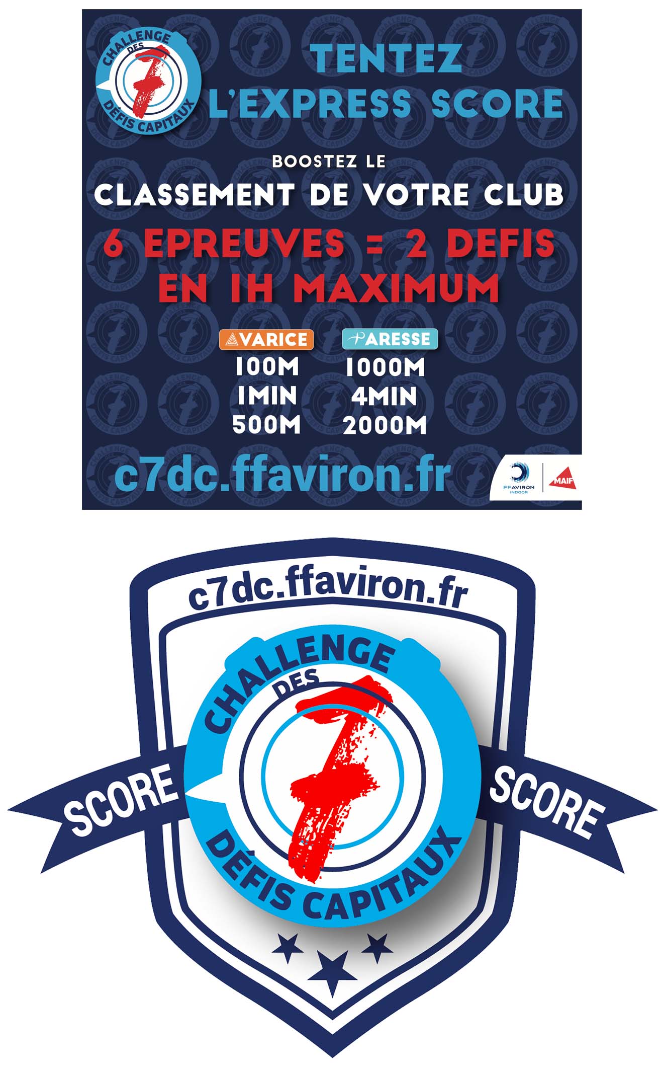 le challenge des 7 défits capitaux indoor au club d'aviron de Mulhouse